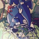 Ein blauer Elefant Cycliques Street Art Tour